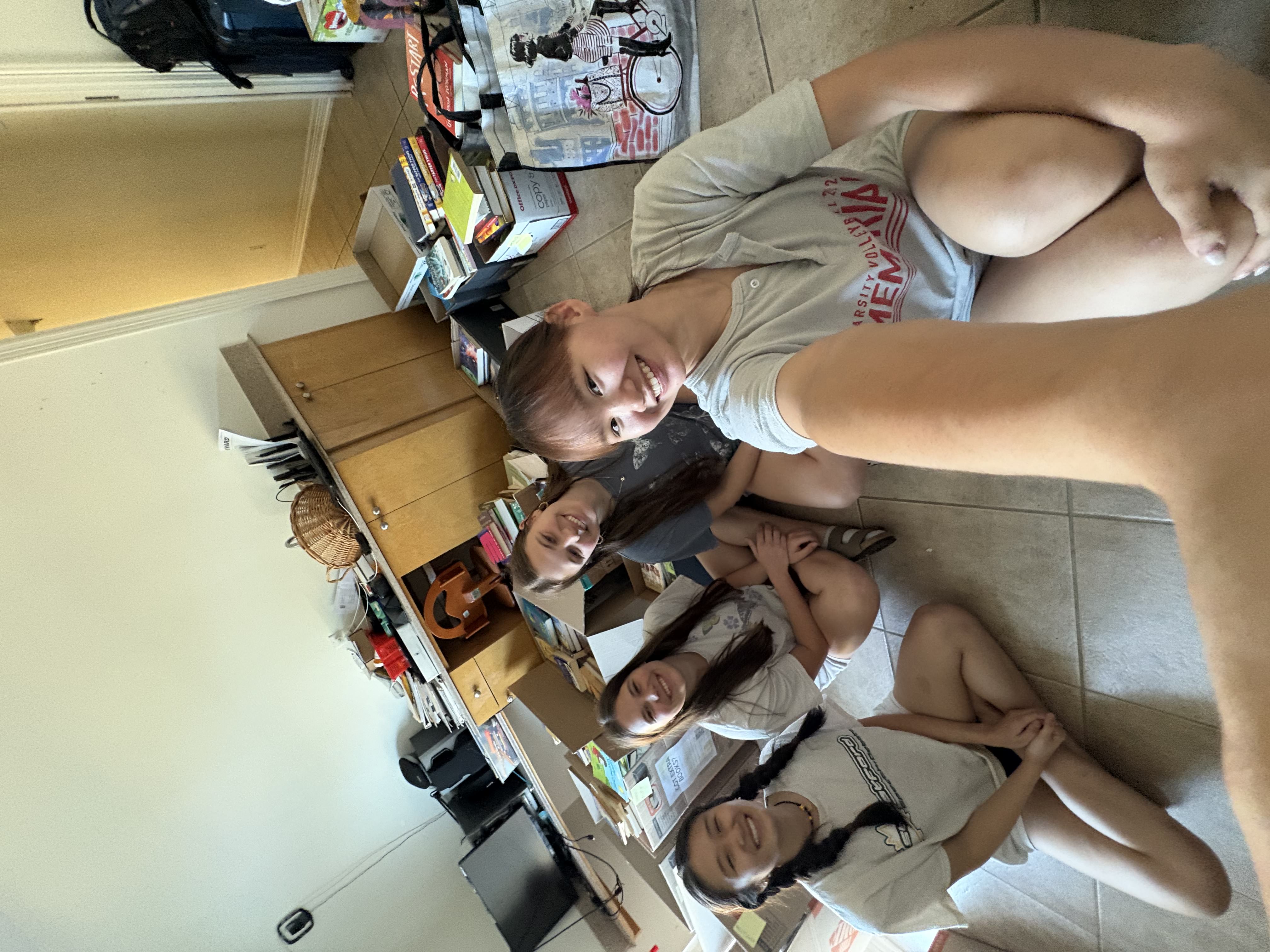 2025 Book Drive Collected Books in boxes