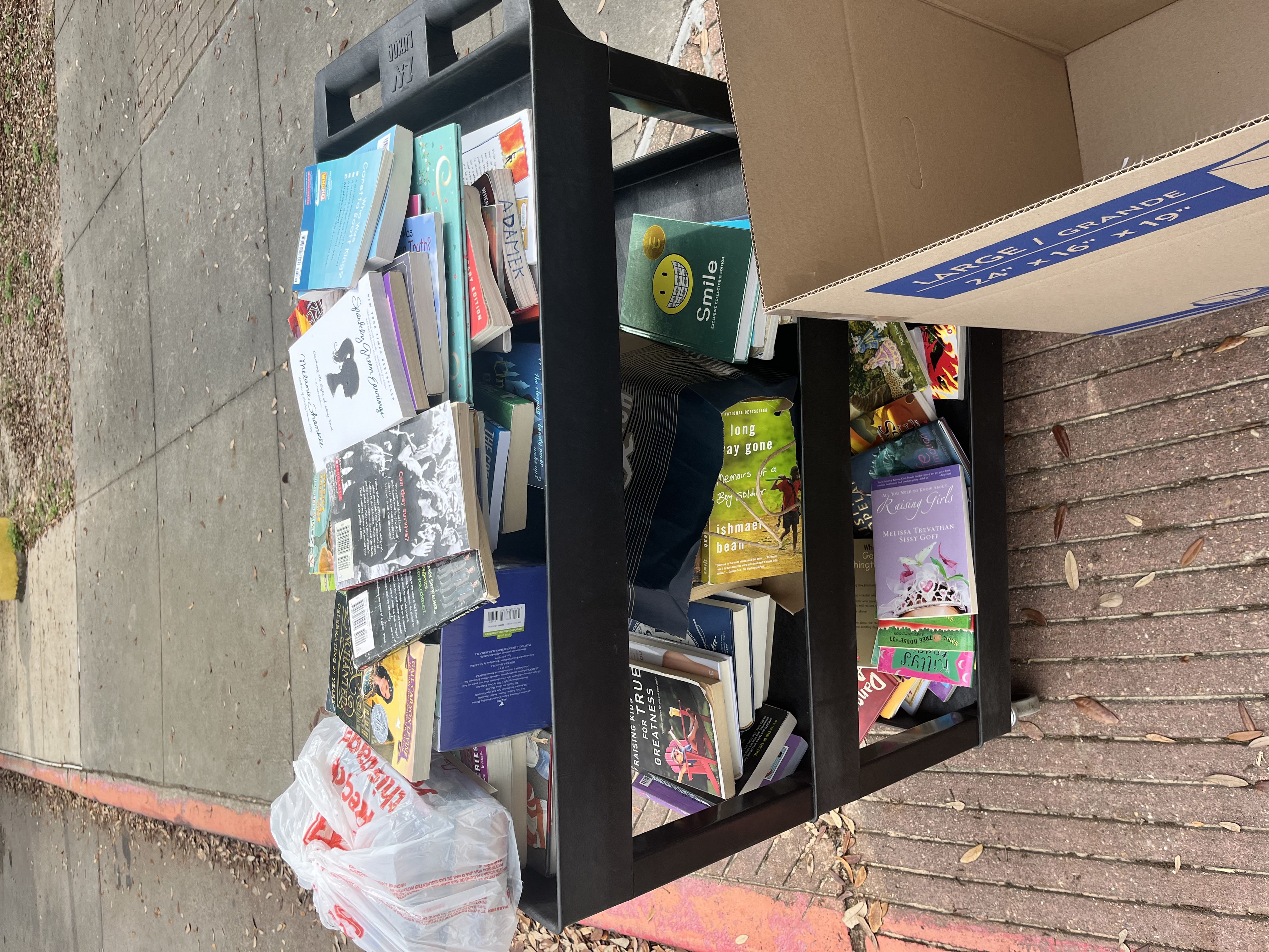 2024 Book Drive Collected Books at Stratford